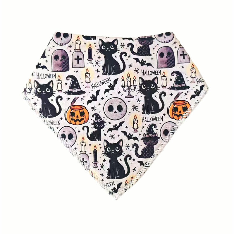 Halloweenbaby cotton bib