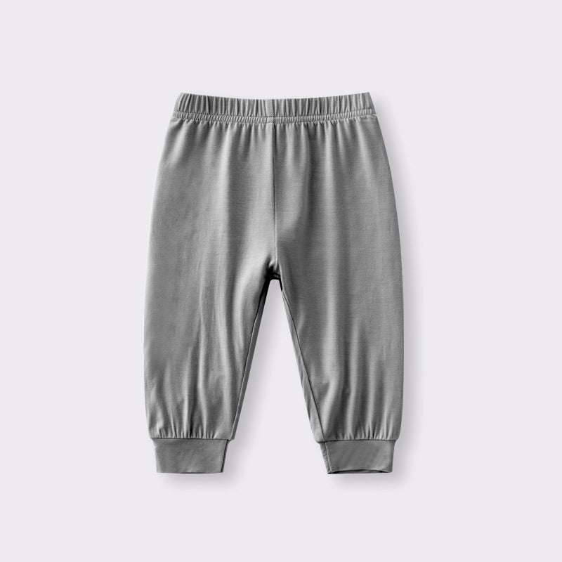 Bamboo-joint cotton trousers for infants and toddlers